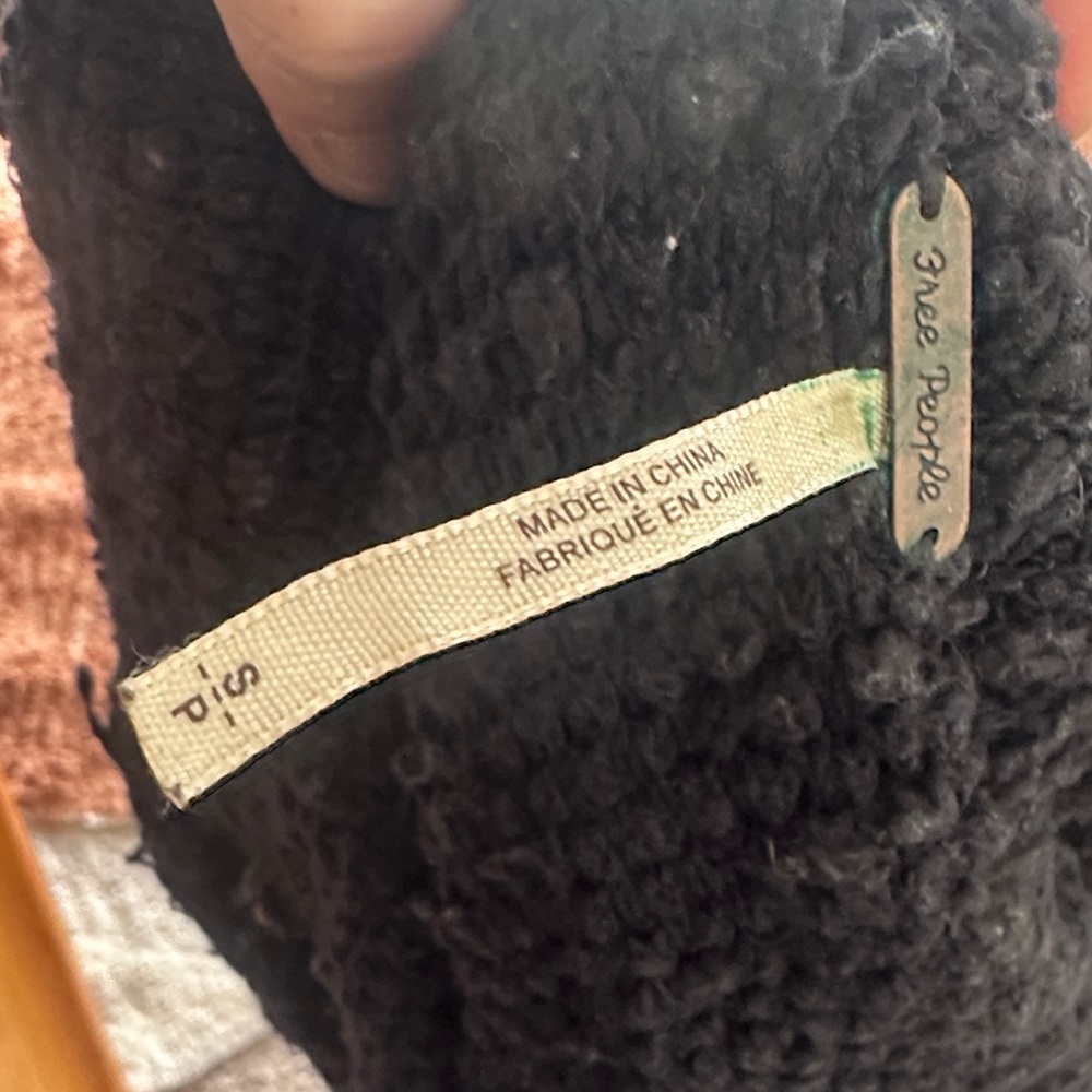 Free People Textured Black Sweater